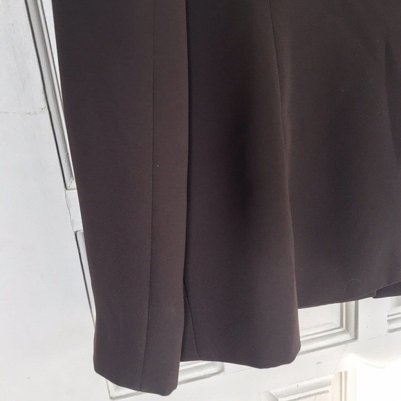 Jones Studio Blazer Chocolate Brown Sz10 Open Front Long Sleeves Lined NWOT - Picture 5 of 12